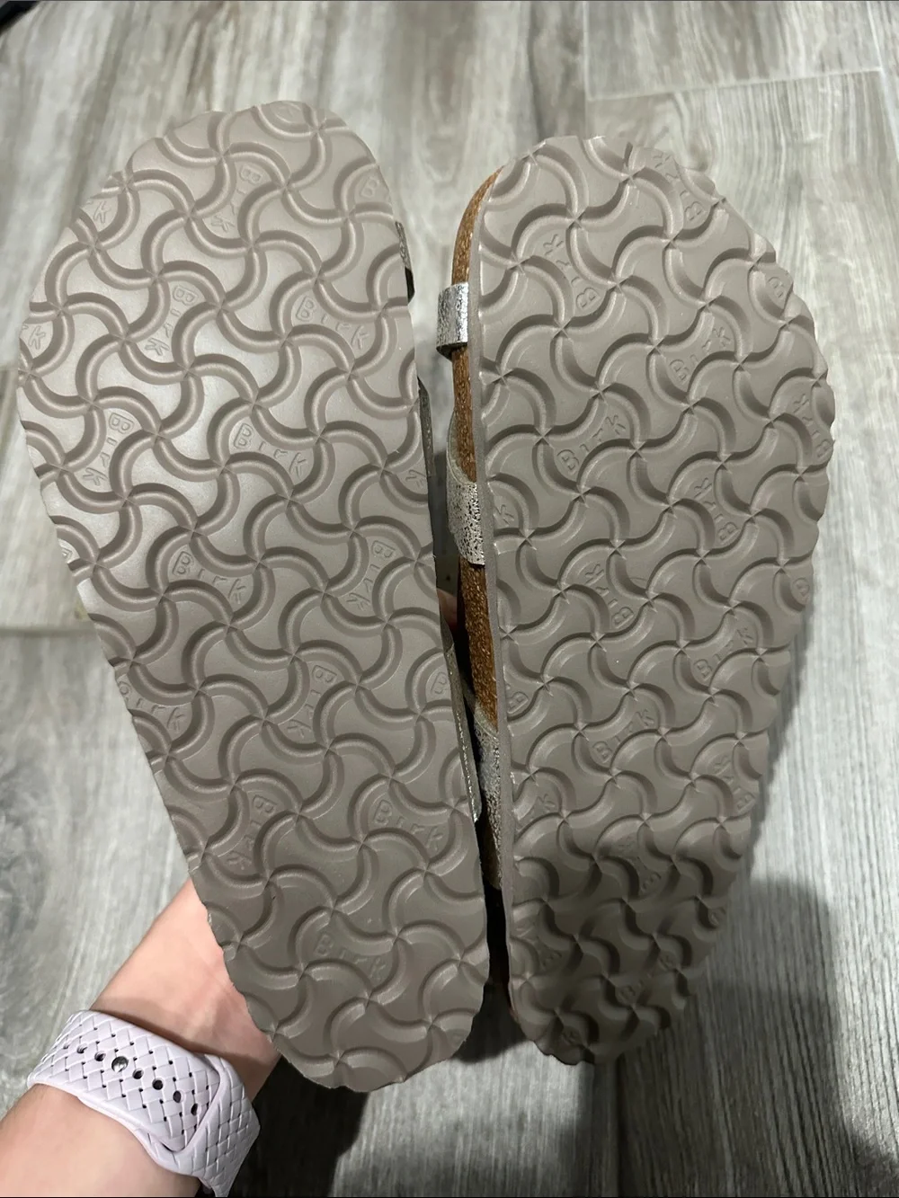Birkenstock Mayari Metallic Silver